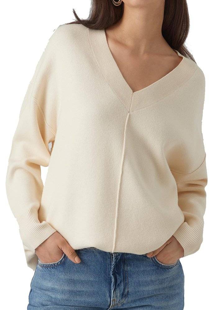 VERO MODA ΠΟΥΛΟΒΕΡ VERO MODA VMGOLD 10297305 ΕΚΡΟΥ