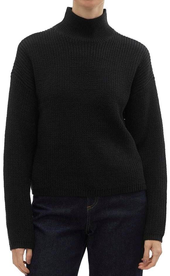 VERO MODA ΠΟΥΛΟΒΕΡ VERO MODA VMFABULOUS HIGHNECK 10297807 ΜΑΥΡΟ