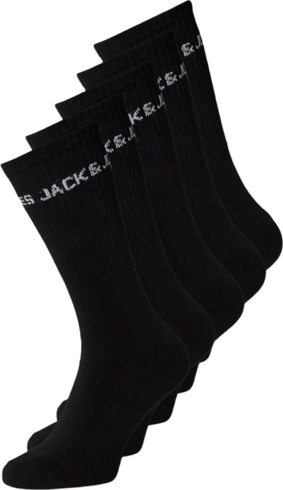 ΣΕΤ ΚΑΛΤΣΕΣ JACK - JONES JACBASIC LOGO TENNIS 12179475 ΜΑΥΡΟ 5ΤΜΧ (ONE SIZE)