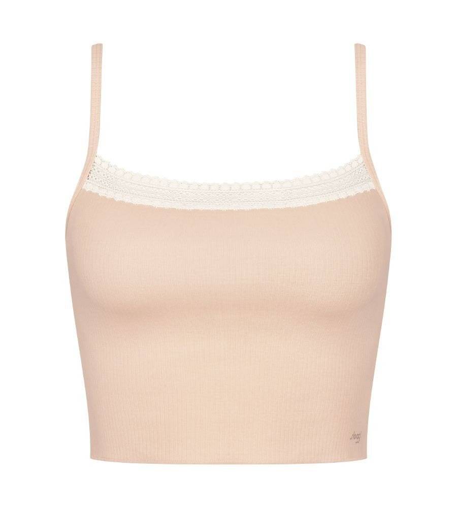 CROP TOP SLOGGI GO RIBBED ΠΟΥΔΡΑ