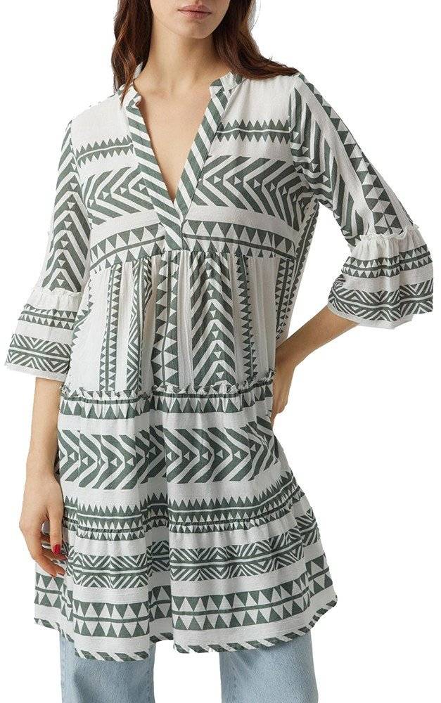 VERO MODA ΦΟΡΕΜΑ VERO MODA VMDICTHE 10225127 ΛΕΥΚΟ/ΧΑΚΙ