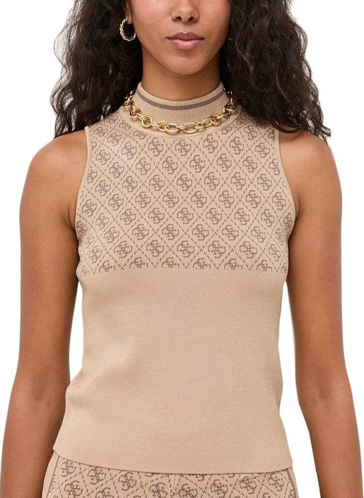 GUESS TOP GUESS LISE 4G W3YR26Z37K0 ΠΛΕΚΤΟ W3YR26Z37K0 ΜΠΕΖ