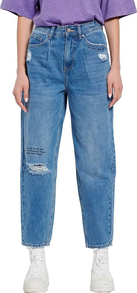FUNKY BUDDHA JEANS FUNKY BUDDHA BALLOON FBL008-164-02 ΜΠΛΕ