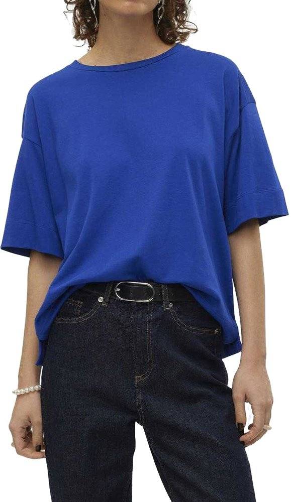 VERO MODA T-SHIRT VERO MODA VMDIDDE LOOSE 10301183 ΜΠΛΕ ΡΟΥΑ