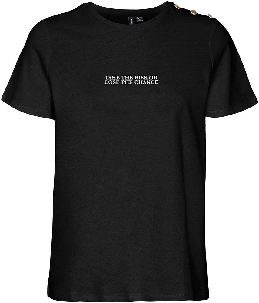 T-SHIRT VERO MODA VMGITA 10303940 ΜΑΥΡΟ