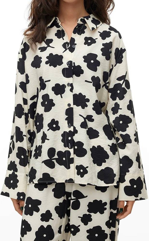 ΠΟΥΚΑΜΙΣΟ VERO MODA VMJESSA 10305610 FLORAL ΛΕΥΚΟ