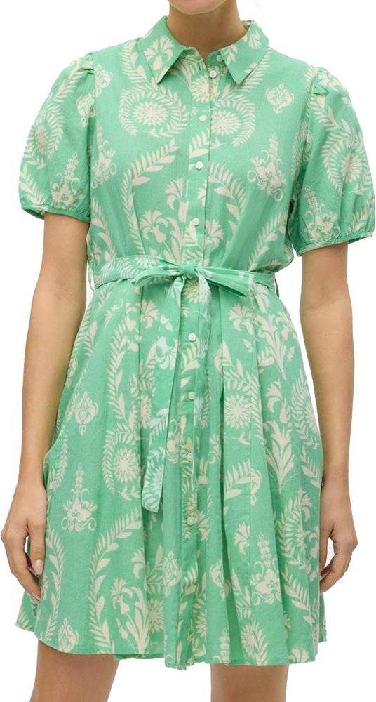 VERO MODA ΦΟΡΕΜΑ VERO MODA VMDICTHE 2/4 VOLUME 10303728 FLORAL ΠΡΑΣΙΝΟ