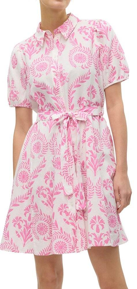 ΦΟΡΕΜΑ VERO MODA VMDICTHE 2/4 VOLUME 10303728 FLORAL ΛΕΥΚΟ/ΡΟΖ