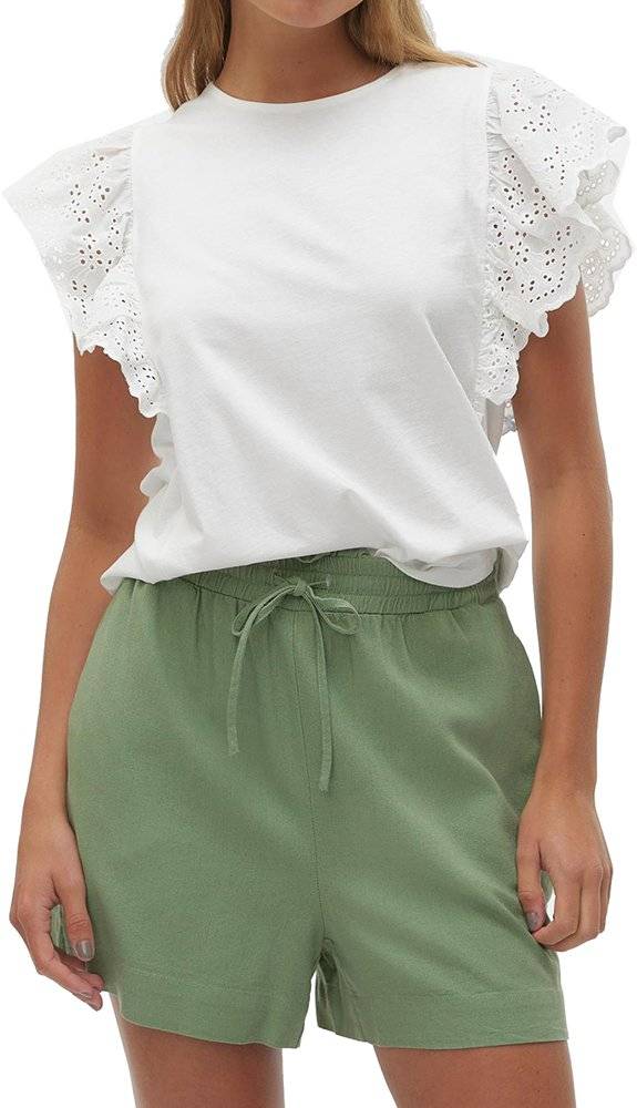 VERO MODA TOP VERO MODA VMHANNE 10304507 ΛΕΥΚΟ
