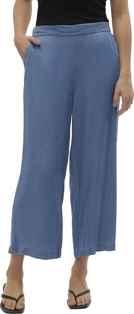 VERO MODA ΠΑΝΤΕΛΟΝΙ VERO MODA VMBREE MW WIDE CULOTTE 10304861 ΜΠΛΕ