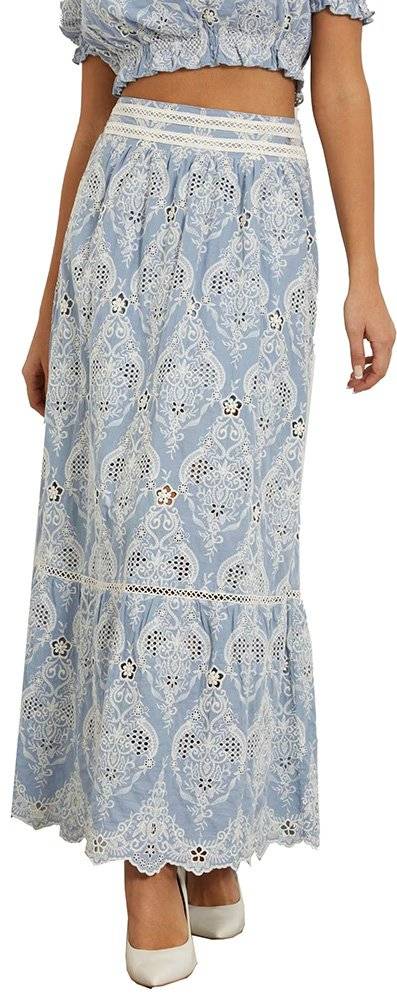 GUESS ΦΟΥΣΤΑ GUESS FRIDA LONG EMBRO W4GD66WG4F0 ΓΑΛΑΖΙΟ