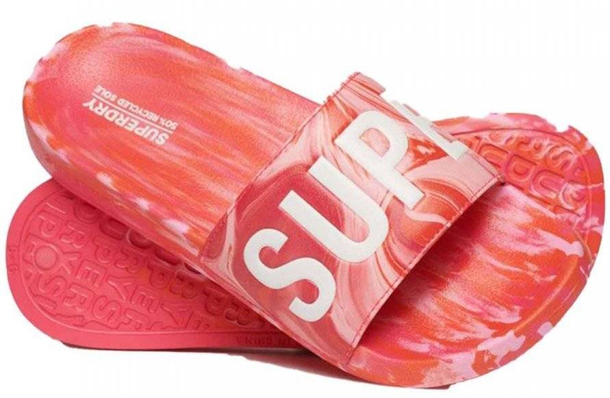 SUPERDRY ΣΑΓΙΟΝΑΡΕΣ SUPERDRY SDRY MARBLE VEGAN WF310218A ΠΟΡΤΟΚΑΛΙ/ΚΟΚΚΙΝΟ