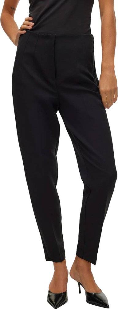 VERO MODA ΠΑΝΤΕΛΟΝΙ VERO MODA VMLINA HW TAPERED 10309140 ΜΑΥΡΟ
