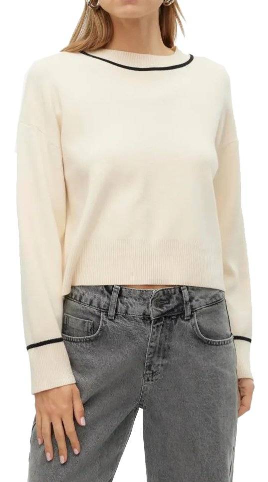 VERO MODA ΠΟΥΛΟΒΕΡ VERO MODA VMSABA 10318077 ΜΠΕΖ