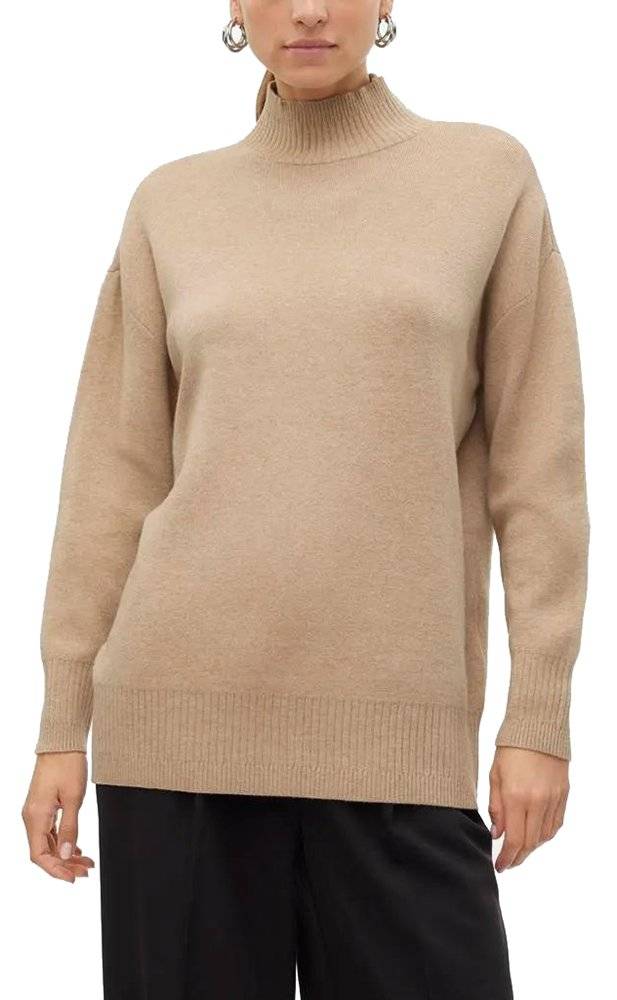 VERO MODA ΠΟΥΛΟΒΕΡ VERO MODA VMGOLD HIGHNECK 10311395 ΚΑΦΕ