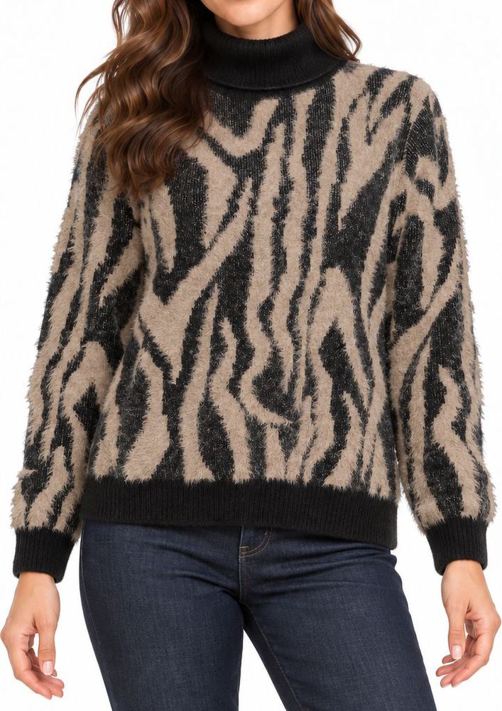 VERO MODA ΠΟΥΛΟΒΕΡ VERO MODA VMVALENTINA 10314685 ΜΑΥΡΟ/ΚΑΦΕ