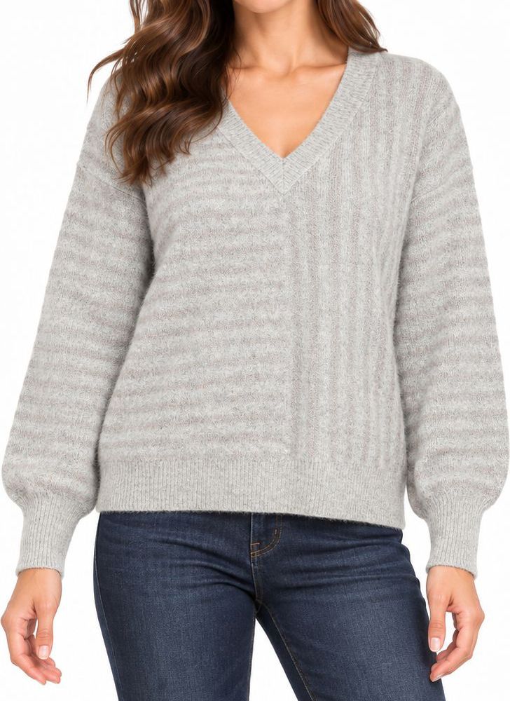 VERO MODA ΠΟΥΛΟΒΕΡ VERO MODA VMURANUS 10309599 ΑΝΟΙΧΤΟ ΓΚΡΙ ΜΕΛΑΝΖΕ