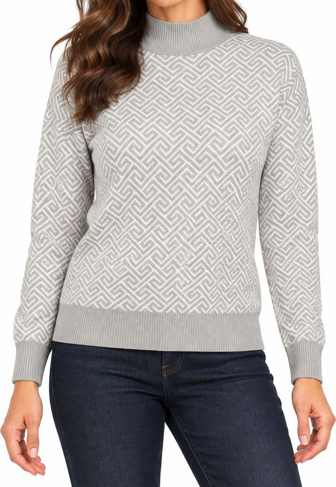 VERO MODA ΠΟΥΛΟΒΕΡ VERO MODA VMARIA ART BATWING 10314460 ΑΝΟΙΧΤΟ ΓΚΡΙ