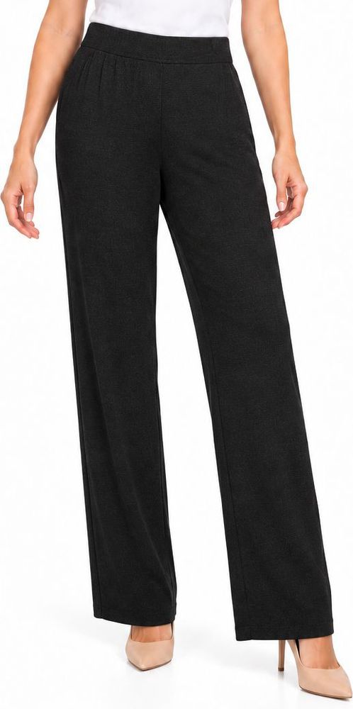 VERO MODA ΠΑΝΤΕΛΟΝΑ VERO MODA VMKANVA NW GLITTER WIDE 10316742 ΜΑΥΡΟ