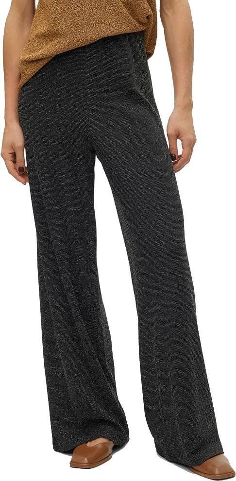 VERO MODA ΠΑΝΤΕΛΟΝΑ VERO MODA VMKANVA NW GLITTER WIDE 10316742 ΜΑΥΡΟ/ΑΣΗΜΙ