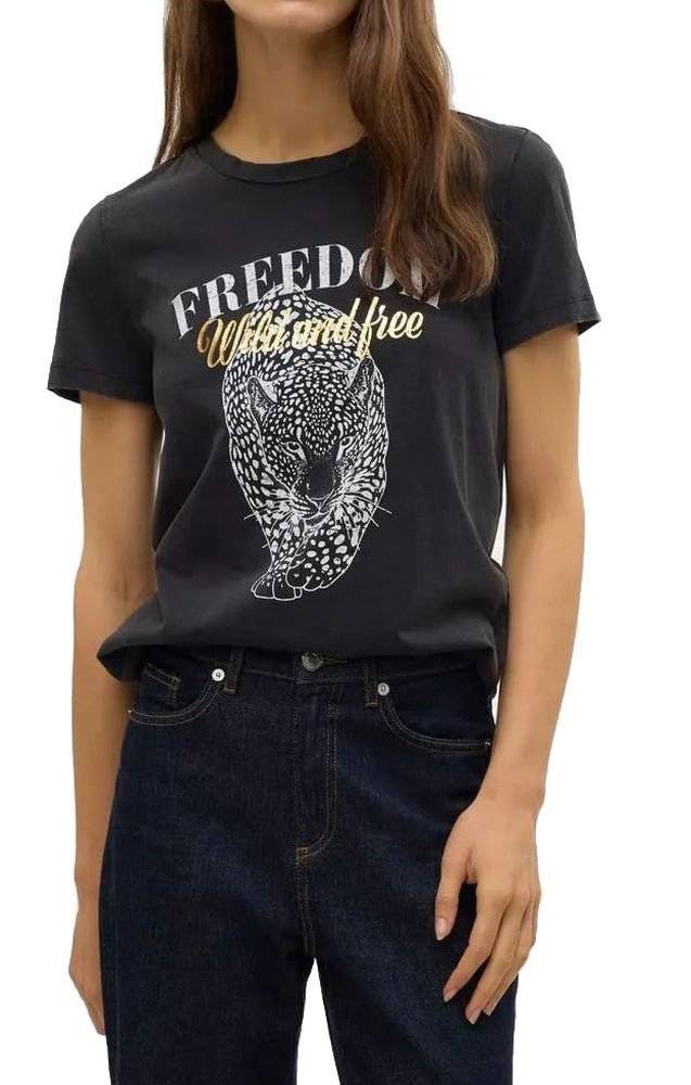 VERO MODA T-SHIRT VERO MODA VMVASTA FREEDOM 10324831 ΜΑΥΡΟ