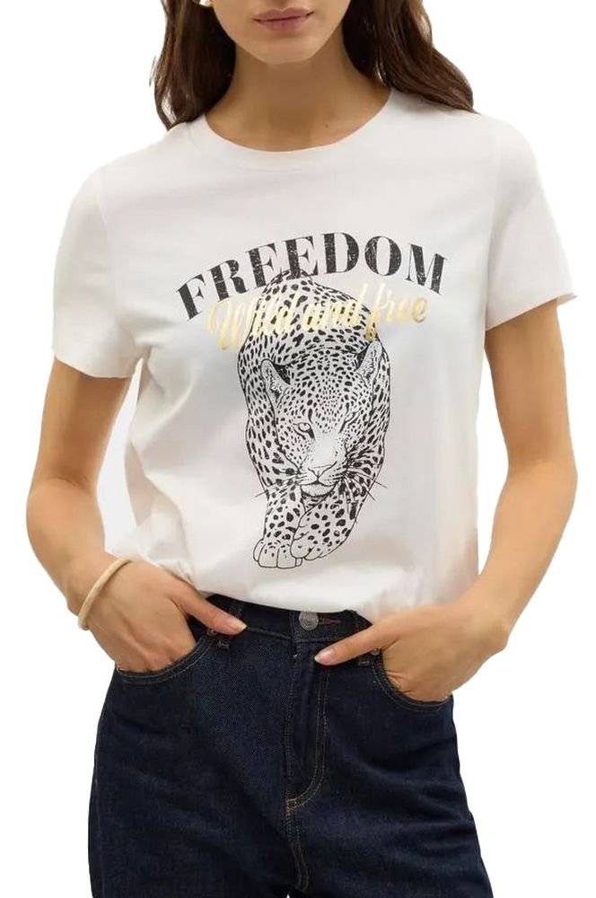 VERO MODA T-SHIRT VERO MODA VMVASTA FREEDOM 10324831 ΛΕΥΚΟ