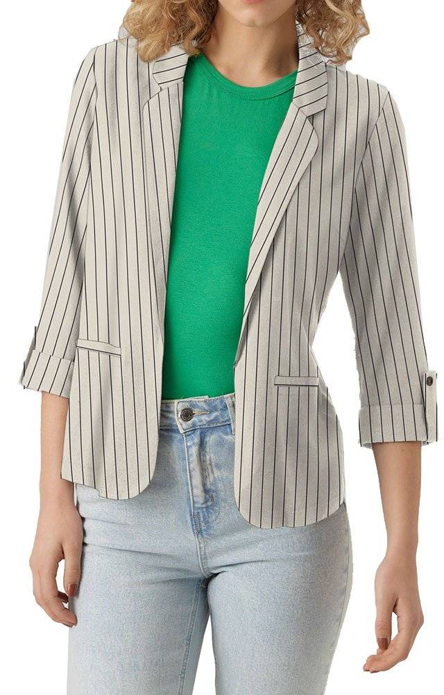 VERO MODA ΣΑΚΑΚΙ VERO MODA VMJESMILO 3/4 LOOSE BLAZER 10279700 ΓΚΡΙ