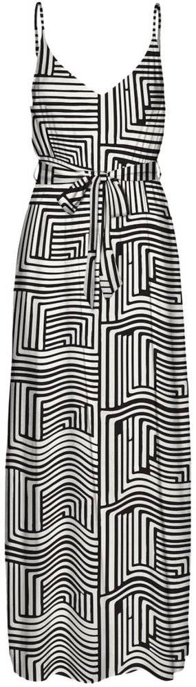 VERO MODA ΦΟΡΕΜΑ VERO MODA VMEASY JOY SLIT MAXI 10307995 ΜΑΥΡΟ/ΛΕΥΚΟ