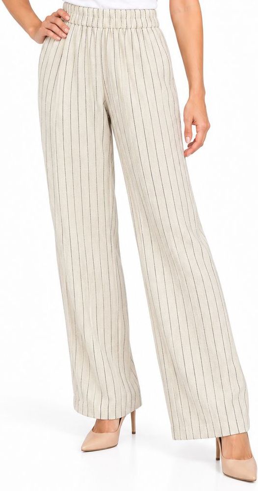 VERO MODA ΠΑΝΤΕΛΟΝΑ VERO MODA VMRYDER HW WIDE STRIPES 10328663 ΛΕΥΚΟ