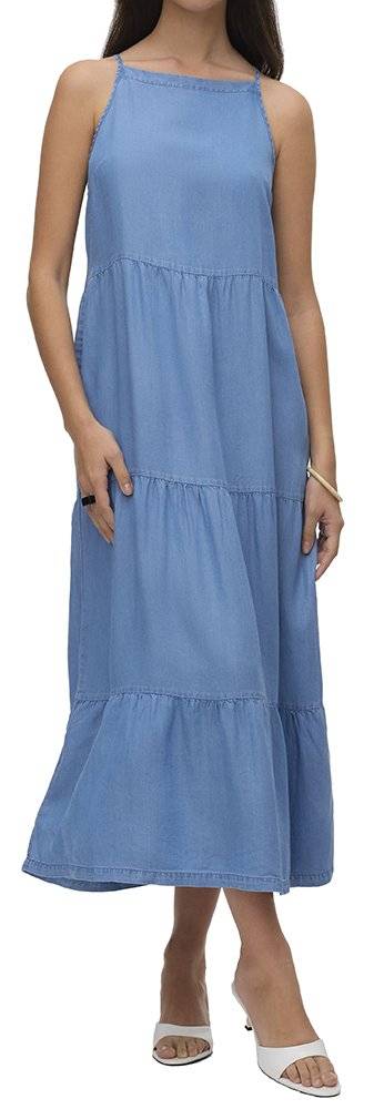 VERO MODA ΦΟΡΕΜΑ VERO MODA VMFLEUR 7/8 DENIM 10326075 ΜΠΛΕ