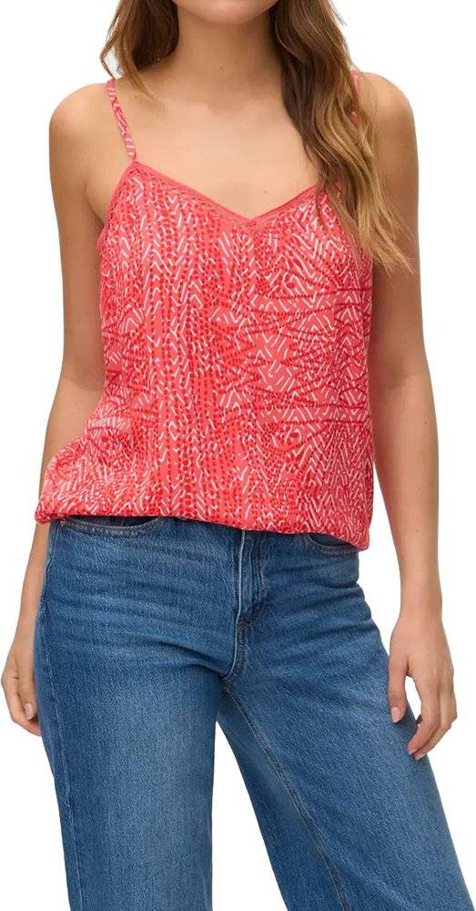 VERO MODA TOP VERO MODA VMMENNY LACE 10323627 ΡΟΖ/ΚΟΚΚΙΝΟ