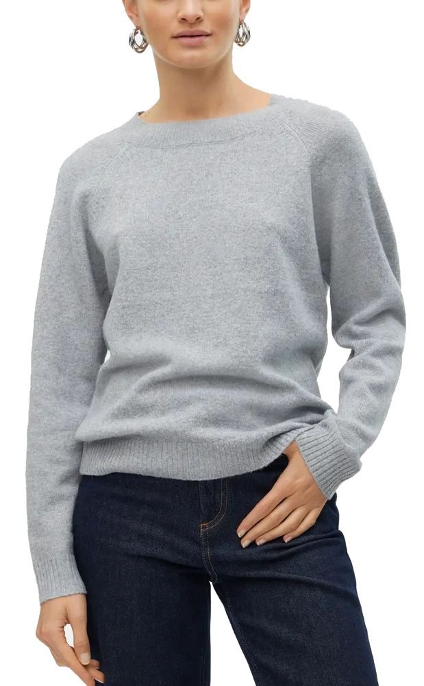 VERO MODA ΠΟΥΛΟΒΕΡ VERO MODA VMDOFFY 10201022 ΑΝΟΙΧΤΟ ΓΚΡΙ ΜΕΛΑΝΖΕ