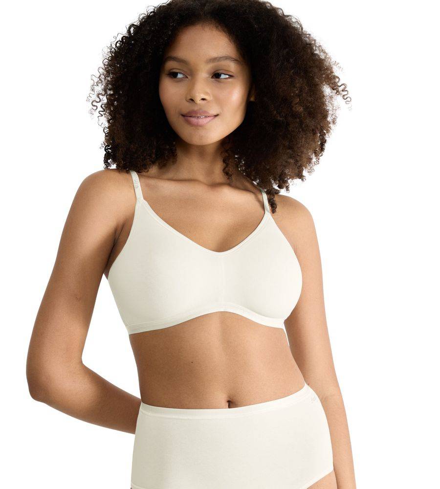 ΣΟΥΤΙΕΝ SLOGGI GO DAILY COTTON SOFT BRA ΜΕΤΑΞΕΝΙΟ ΛΕΥΚΟ