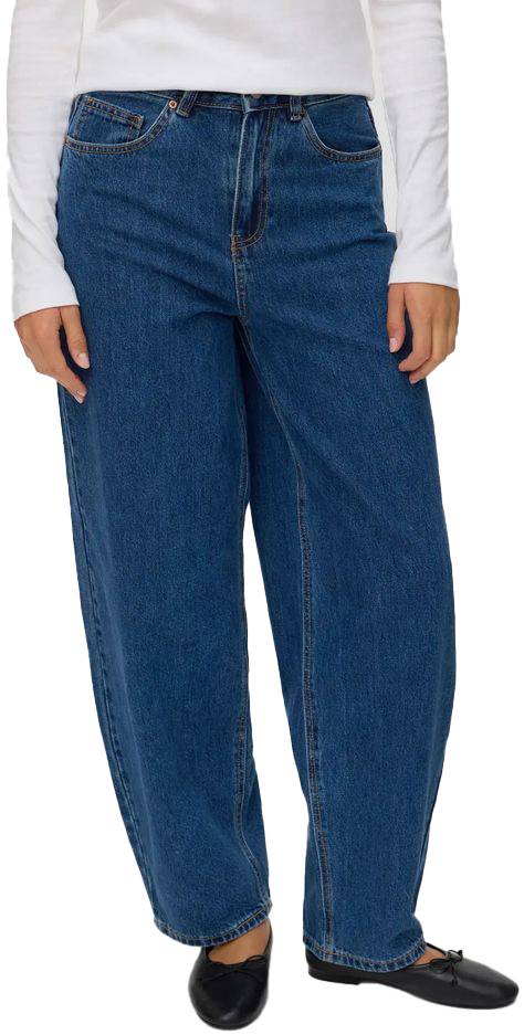 VERO MODA JEANS VERO MODA VMBILLIE HR BARREL 10337318 ΜΠΛΕ