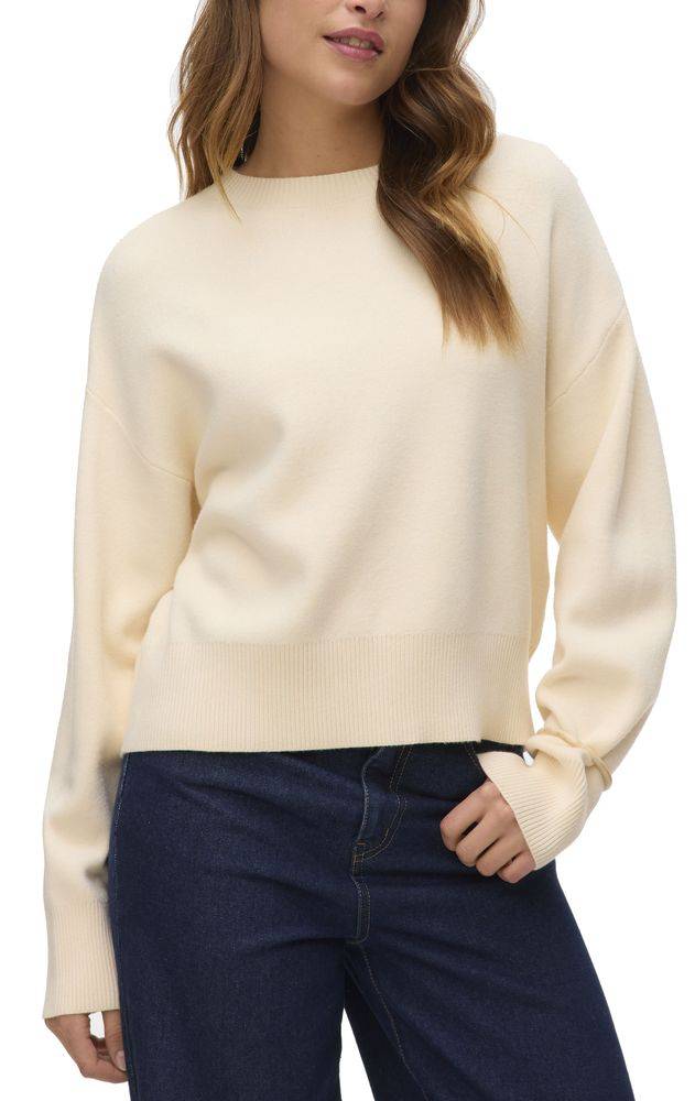 ΠΟΥΛΟΒΕΡ VERO MODA VMGOLD ART 10332206 ΕΚΡΟΥ