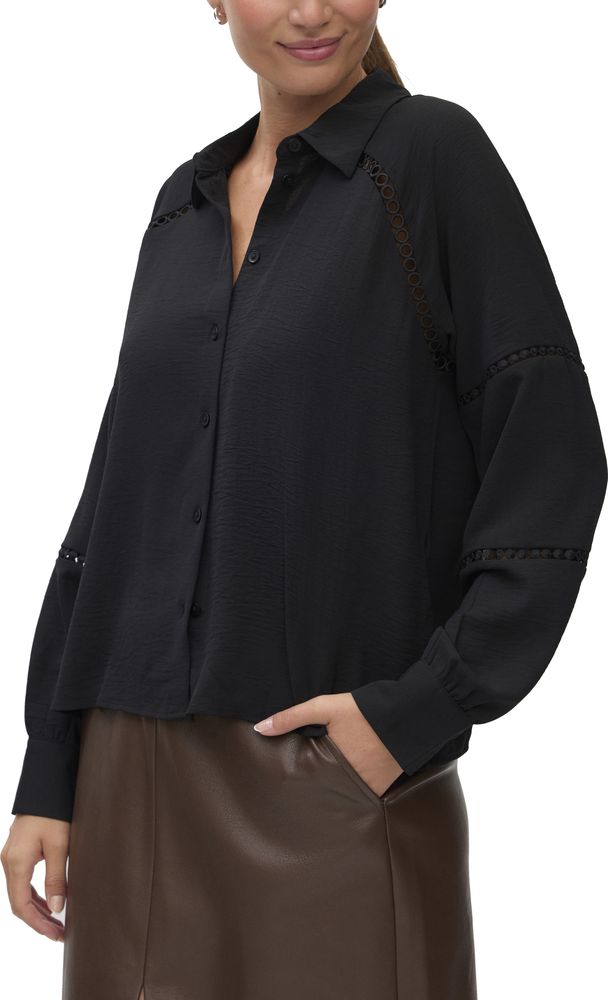 ΠΟΥΚΑΜΙΣΟ VERO MODA VMGUSLA 10335902 ΜΑΥΡΟ