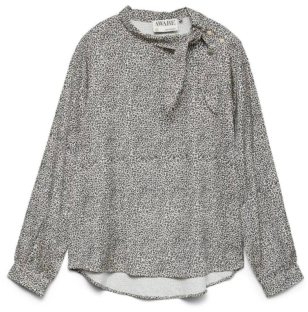 ΜΠΛΟΥΖΑ ΜΑΚΡΥΜΑΝΙΚΗ VERO MODA AWTELVA 10334457 ΕΚΡΟΥ/ΜΑΥΡΟ