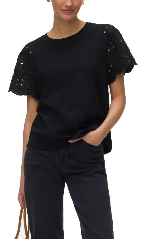 VERO MODA TOP VERO MODA VMJASY 10343133 ΜΑΥΡΟ