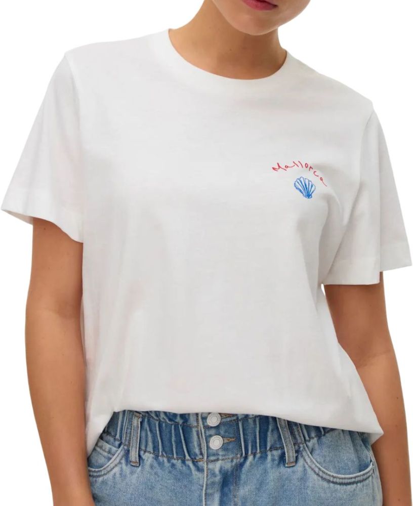 VERO MODA T-SHIRT VERO MODA VMGINA MALLORCA 10341996 ΛΕΥΚΟ