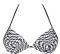 BIKINI TOP SLOGGI SWIM BLACK PEPITA CTOU  (42)