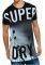 T-SHIRT SUPERDRY SCRATCHED OUT LONG LINE  (M)