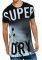 T-SHIRT SUPERDRY SCRATCHED OUT LONG LINE  (XXL)