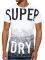 T-SHIRT SUPERDRY SCRATCHED OUT LONG LINE / (M)