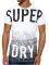 T-SHIRT SUPERDRY SCRATCHED OUT LONG LINE / (L)