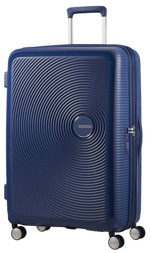 ΒΑΛΙΤΣΑ AMERICAN TOURISTER SOUNDBOX SPINNER EXP 77/28 ΣΚΟΥΡΟ ΜΠΛΕ