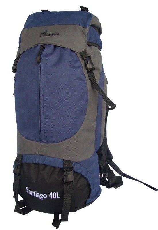 ΣΑΚΙΔΙΟ ΠΛΑΤΗΣ MAORI SANTIAGO 40L ΜΠΛΕ/ΓΚΡΙ