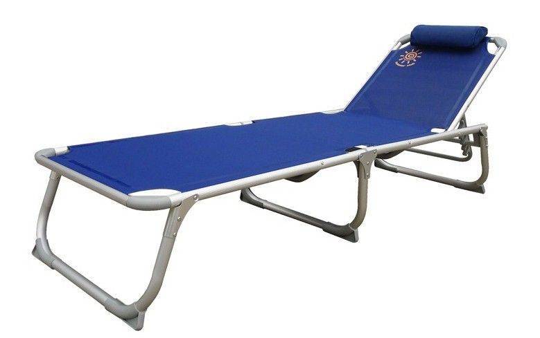 ΞΑΠΛΩΣΤΡΑ ΠΑΡΑΛΙΑΣ SUMMER CLUB ALUMINIUM ΜΠΛΕ (188 X 58 X 30 CM) SUMMER CLUB