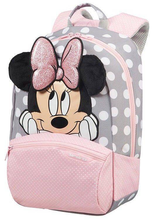 ΣΑΚΙΔΙΟ SAMSONITE DISNEY ULTIMATE 2.0 MINNIE GLITTER S+ ΡΟΖ/ΓΚΡΙ SAMSONITE