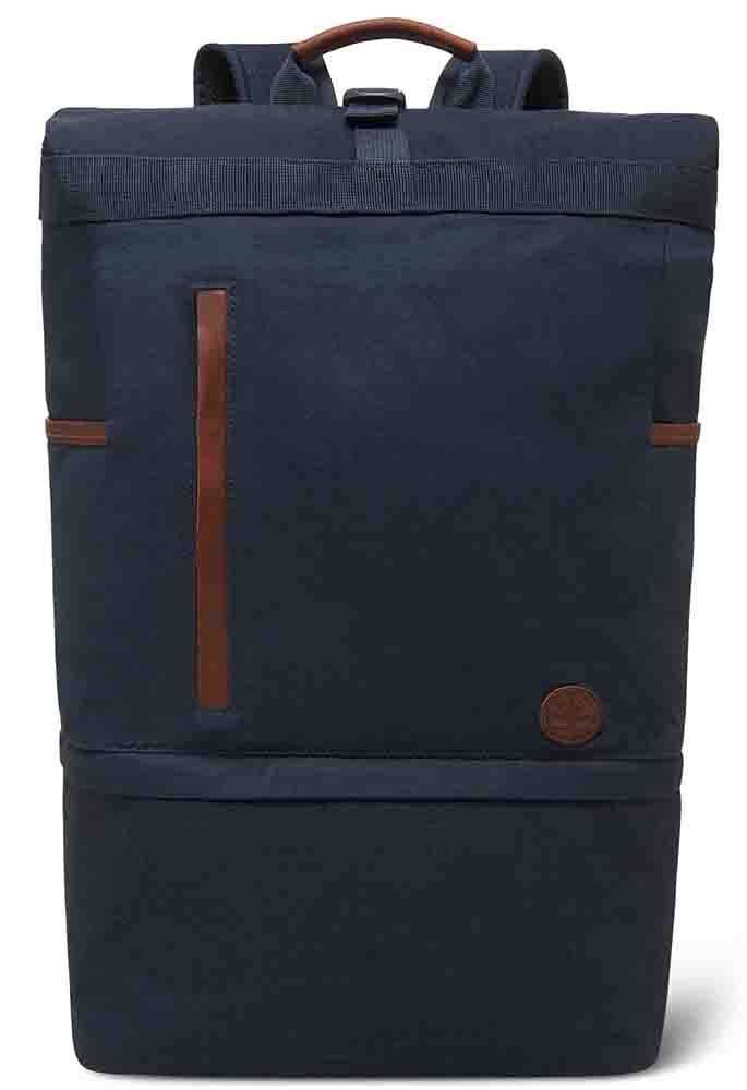 TIMBERLAND ΣΑΚΙΔΙΟ ΠΛΑΤΗΣ TIMBERLAND TB0A1CU84331 ΕΚΔΡΟΜΙΚΟ ROLL TOP ΣΚΟΥΡΟ ΜΠΛΕ