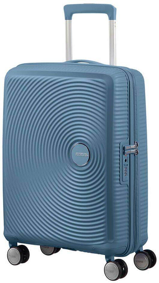 ΒΑΛΙΤΣΑ ΚΑΜΠΙΝΑΣ AMERICAN TOURISTER SOUNDBOX SPINNER EXP 55/20 STONE BLUE AMERICAN TOURISTER